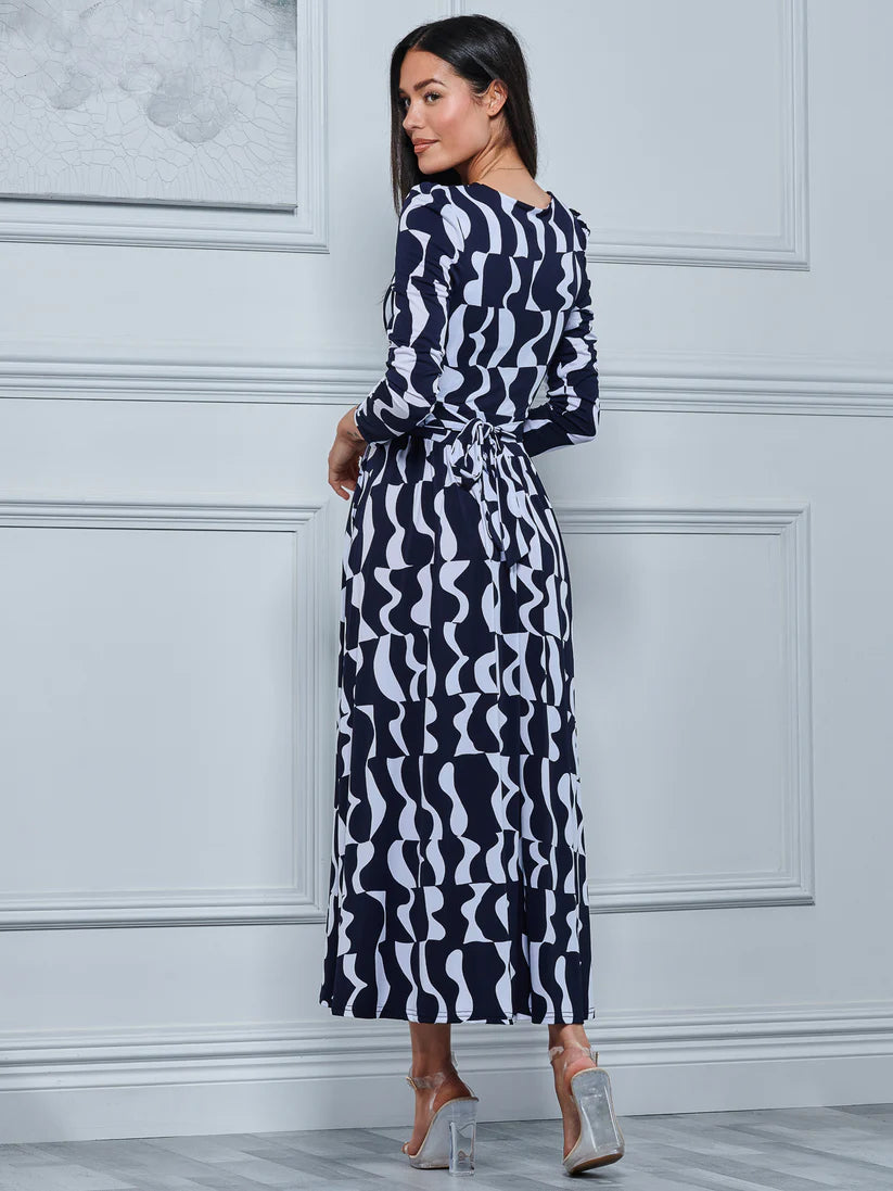 Geo print 2025 maxi dress