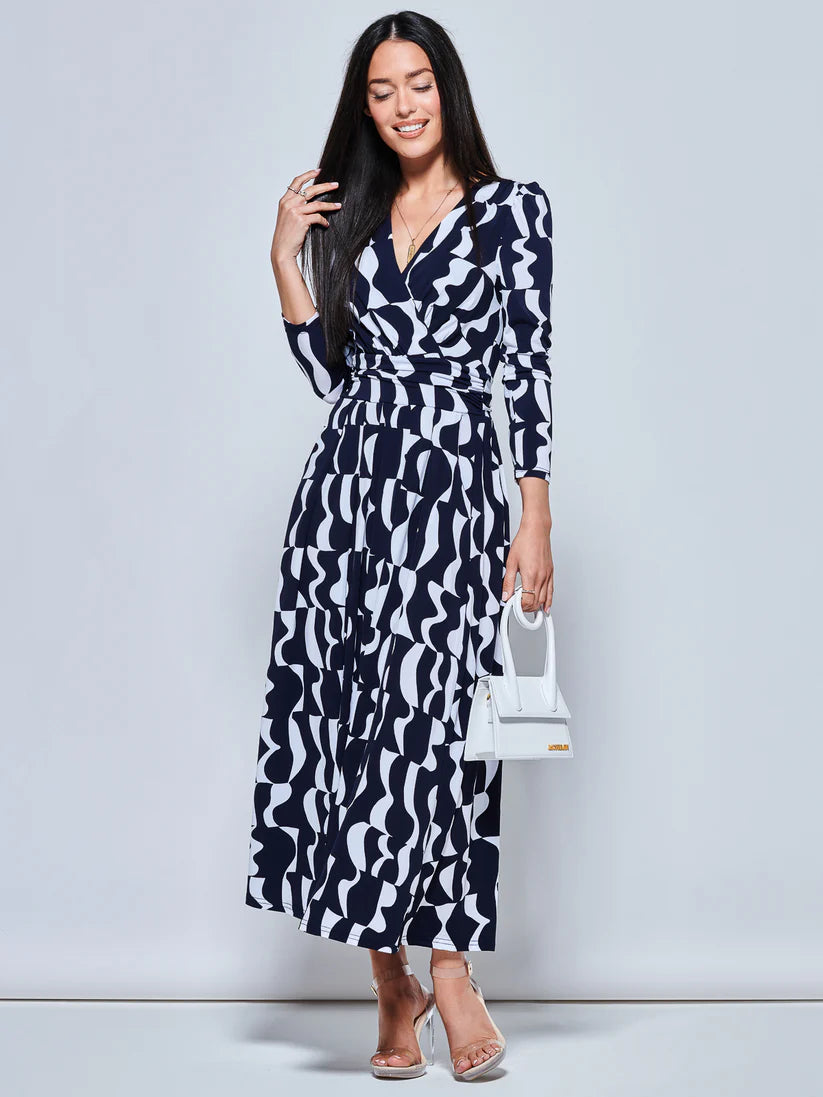 Jolie moi plunge wrap dress deals