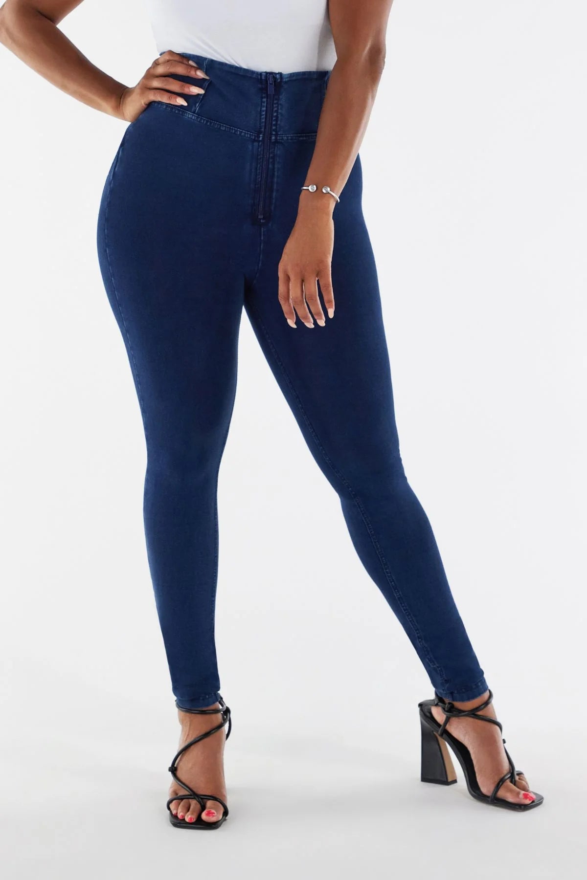 Freddy Blue High Waisted Zip Up Jeans – Lir Boutique